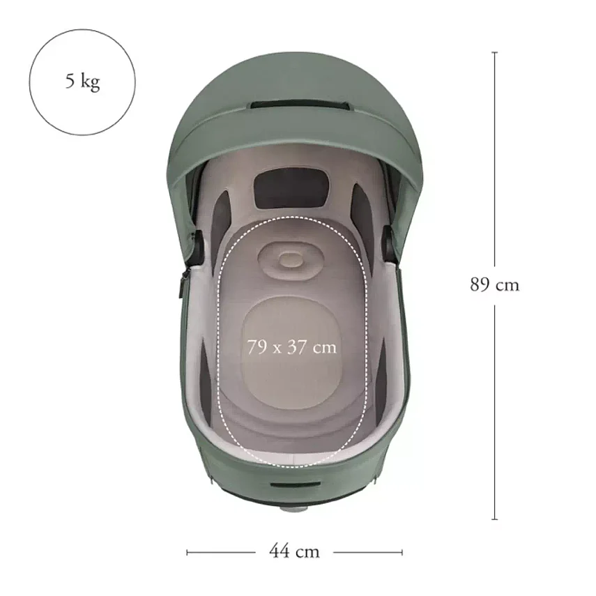Inglesina Electa+ Bebek Arabası Darwin Recline 4'lü Sistem Upper Black - 18