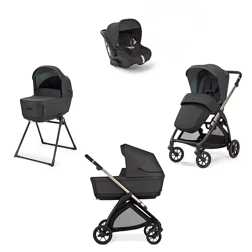 Inglesina Electa+ Bebek Arabası Darwin Recline 4'lü Sistem Upper Black - 1