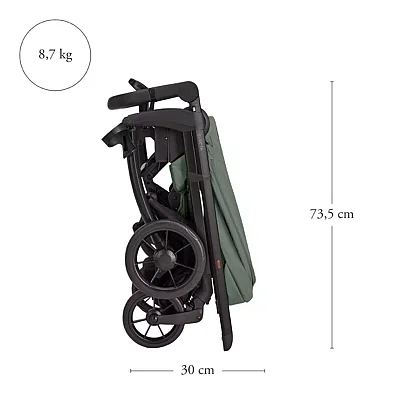 Inglesina Electa+ Bebek Arabası Darwin Recline 4'lü Sistem Upper Black - 15