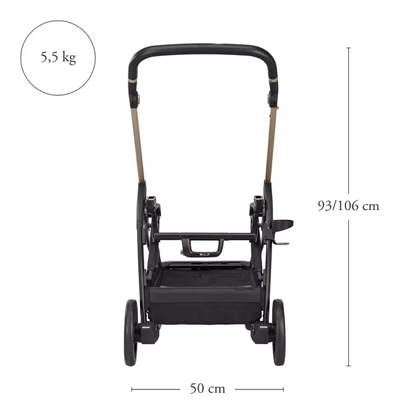 Inglesina Electa+ Bebek Arabası Darwin Recline 4'lü Sistem Upper Black - 17
