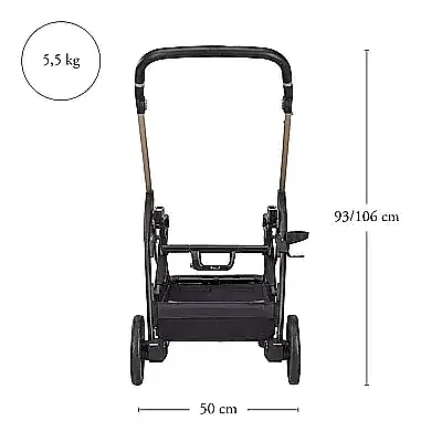 Inglesina Electa+ Bebek Arabası Darwin Recline 4'lü Sistem Upper Black - 17