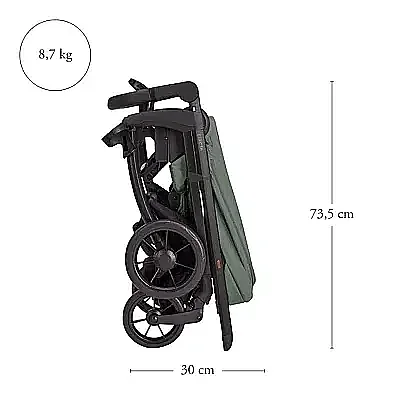 Inglesina Electa+ Bebek Arabası Darwin Recline 4'lü Sistem Upper Black - 15