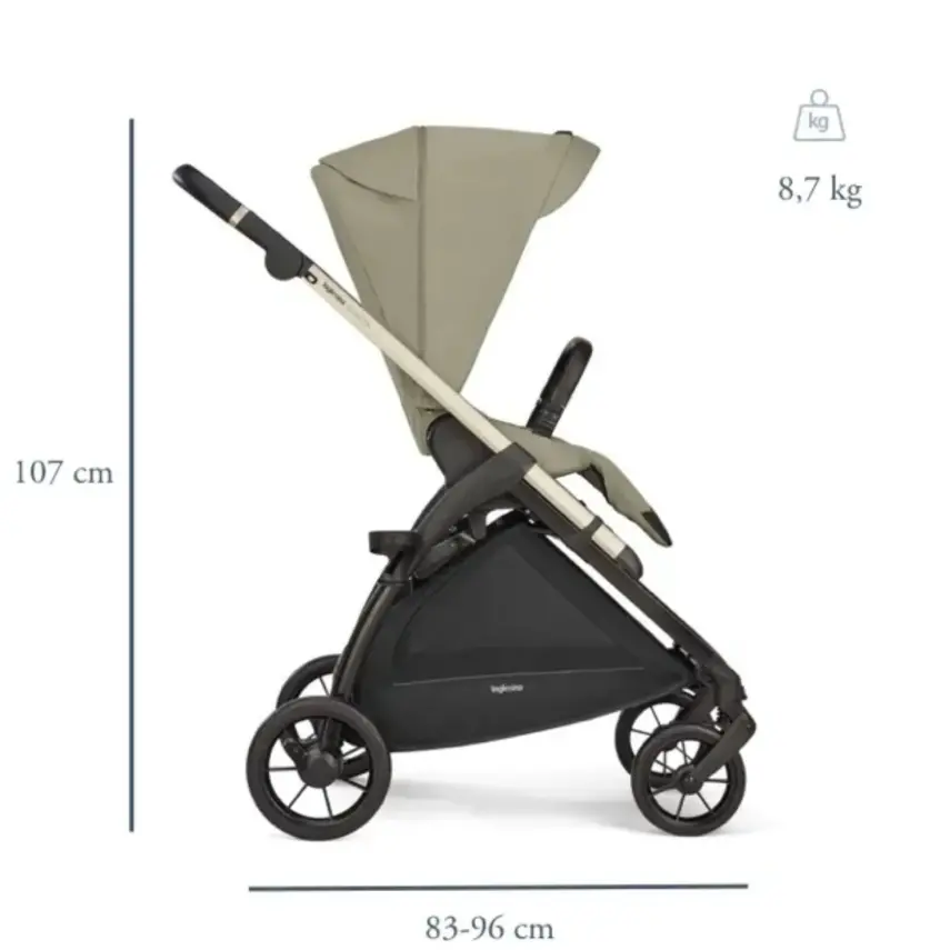 Inglesina Electa+ Tek El Tek Hamle ile Katlanıp Açılan Çift Yön Bebek Arabası - 12