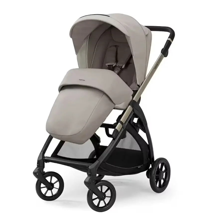 Inglesina Electa+ Tek El Tek Hamle ile Katlanıp Açılan Çift Yönlü Bebek Arabası Battery Beige - 4