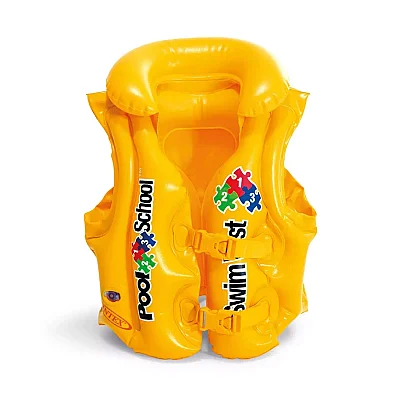 Intex Yakalı Sarı Yelek 50x47 cm 3-6 Yaş