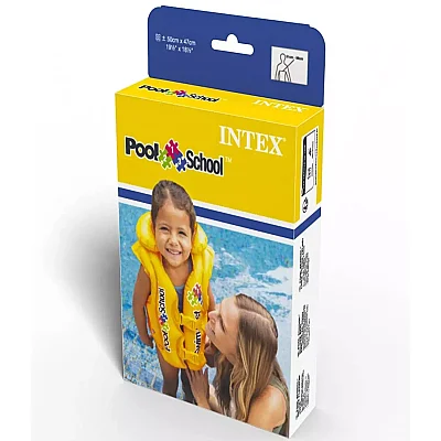 Intex Yakalı Sarı Yelek 50x47 cm 3-6 Yaş - 3