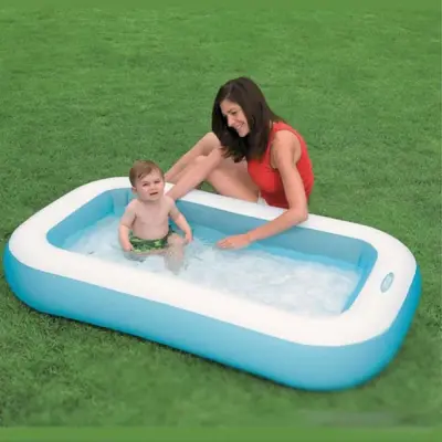 Intex Yumuşak Tabanlı Kare Havuz 166x100x28 cm (1)