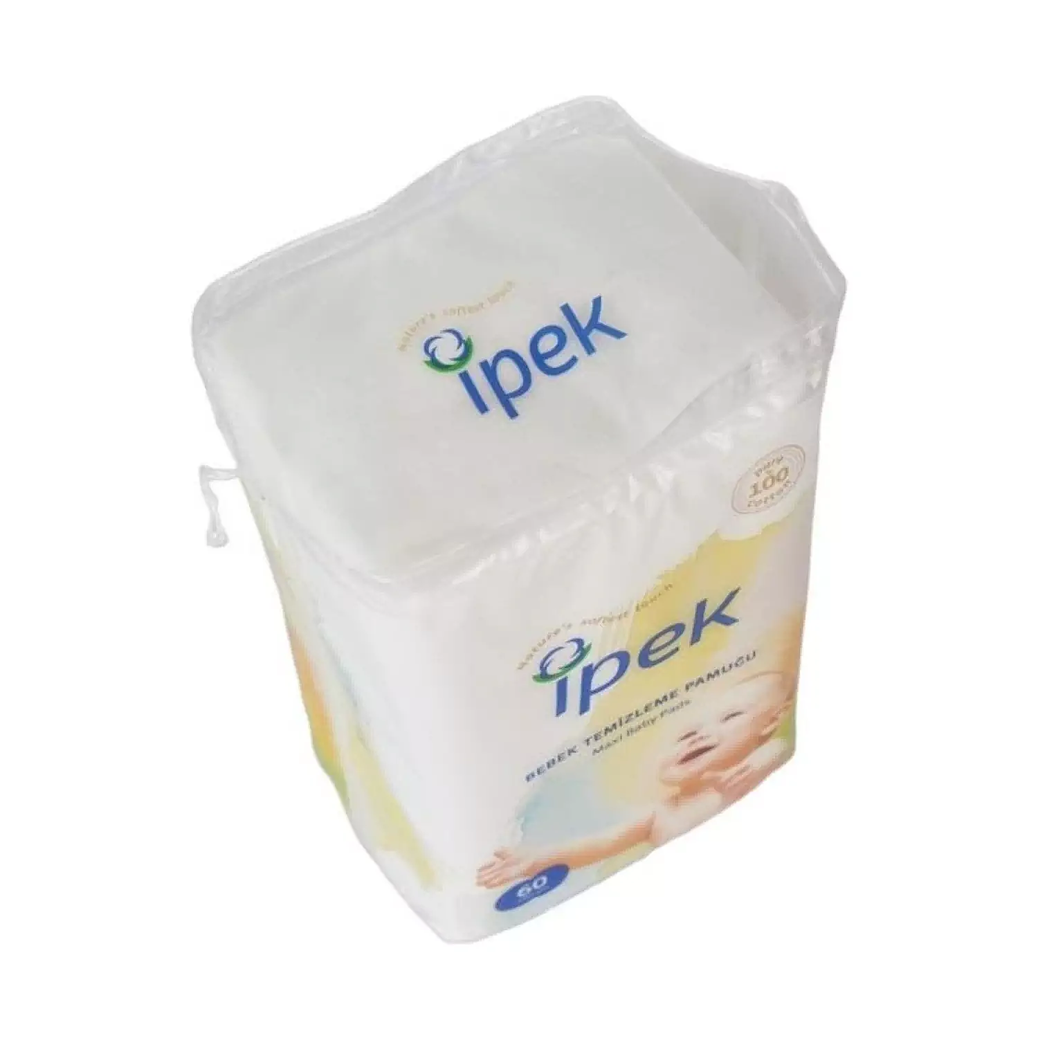 İpek Bebek Temizleme Pamuğu 60lı