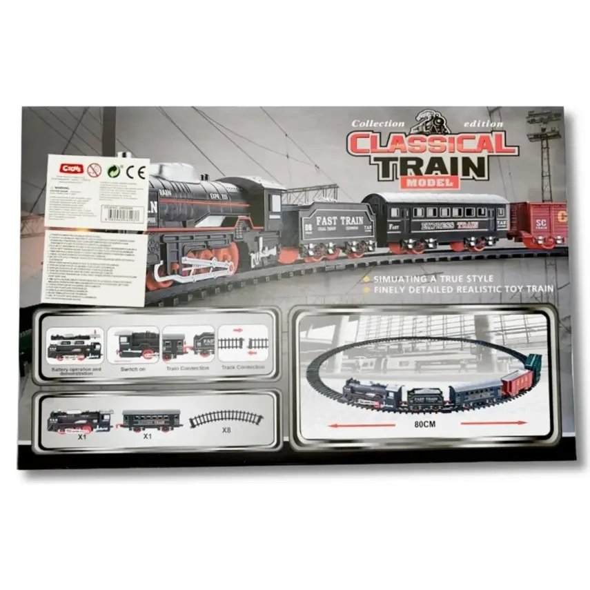 Işıklı Sesli Tren Seti 10 Parça - 2