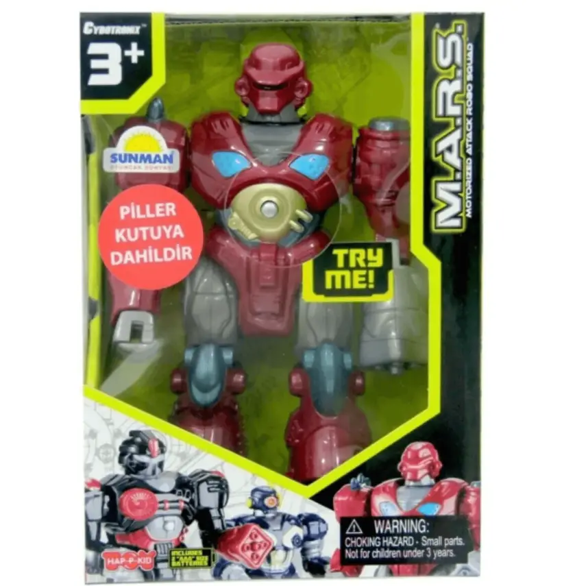 Işıklı Yürüyen Robot Siyah M.a.r.s - 3