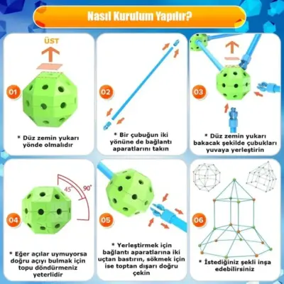 Kale Yapı Seti 200 Parça - 5
