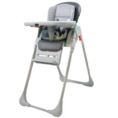 Kanz Campo Mama Sandalyesi Portatif Kolay Katlanır Yükseklik Ayarlı Tekerlekli İç Pedli  Dark Grey (1)