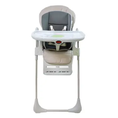 Kanz Campo Mama Sandalyesi Portatif Kolay Katlanır Yükseklik Ayarlı Tekerlekli İç Pedli Grey - 10