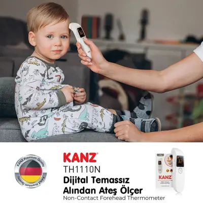 Kanz Dijital Temassız Alından Ateş Ölçer TH1110N  - 25