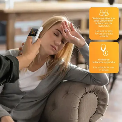 Kanz Dijital Temassız Alından Ateş Ölçer TH1110N  - 22