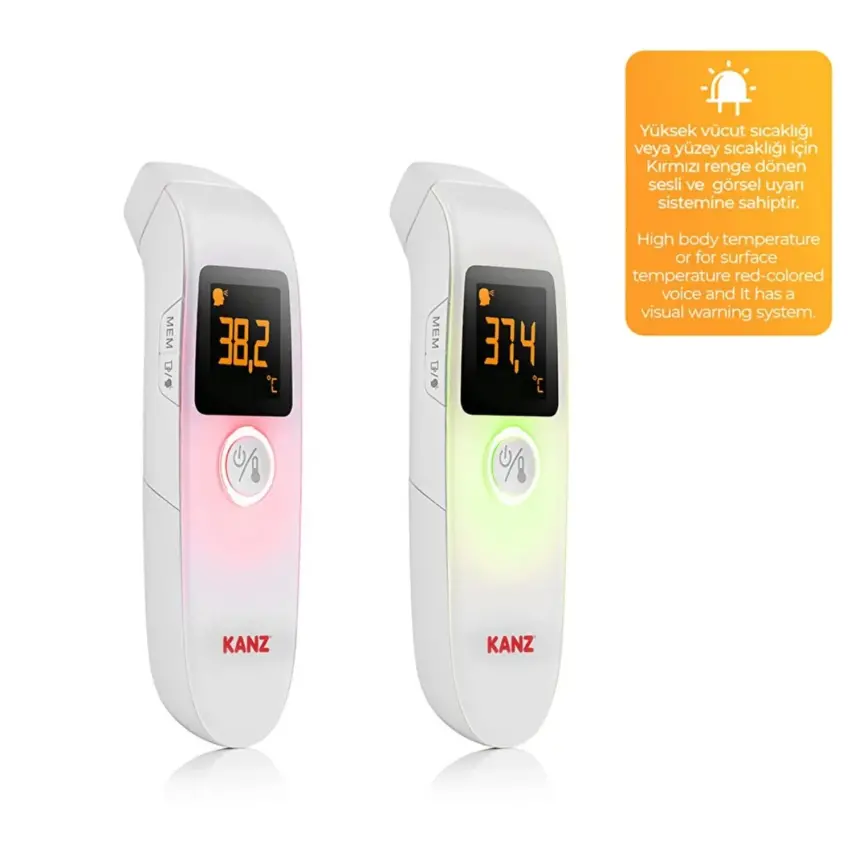 Kanz Dijital Temassız Alından Ateş Ölçer TH1110N  - 19