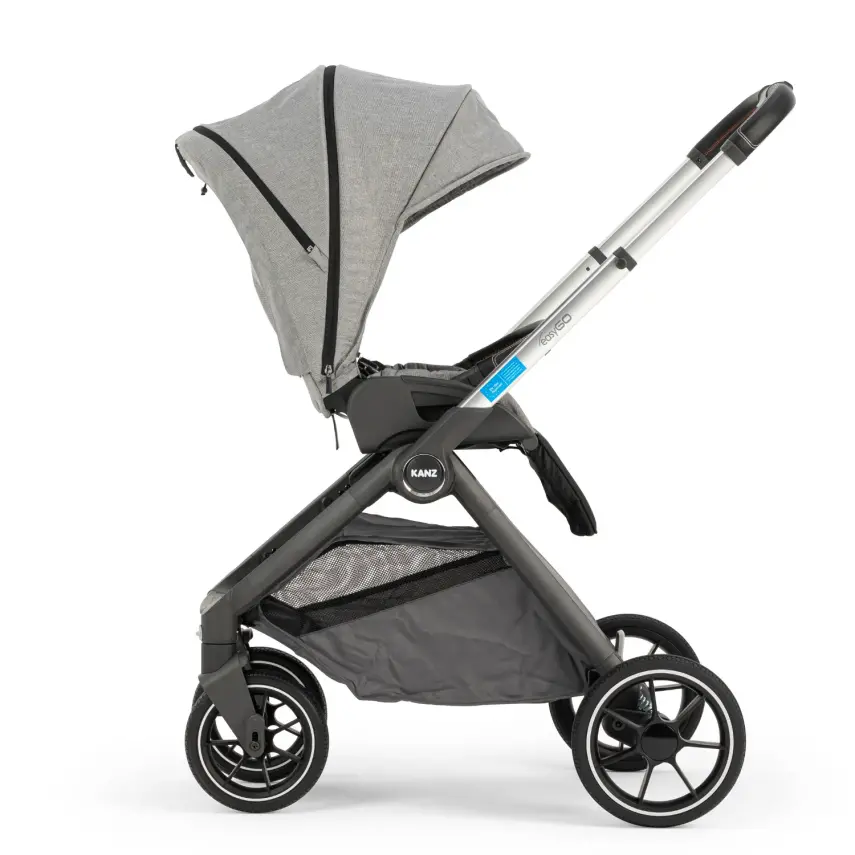 Kanz Easygo Çift Yönlü Travel Sistem-Seyahat Sistem Bebek Arabası Gri - 4