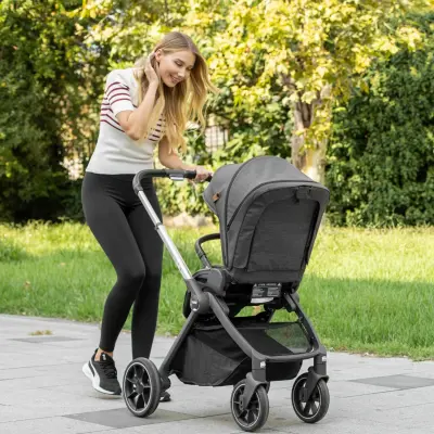 Kanz Easygo Çift Yönlü Travel Sistem-Seyahat Sistem Bebek Arabası Gri - 10