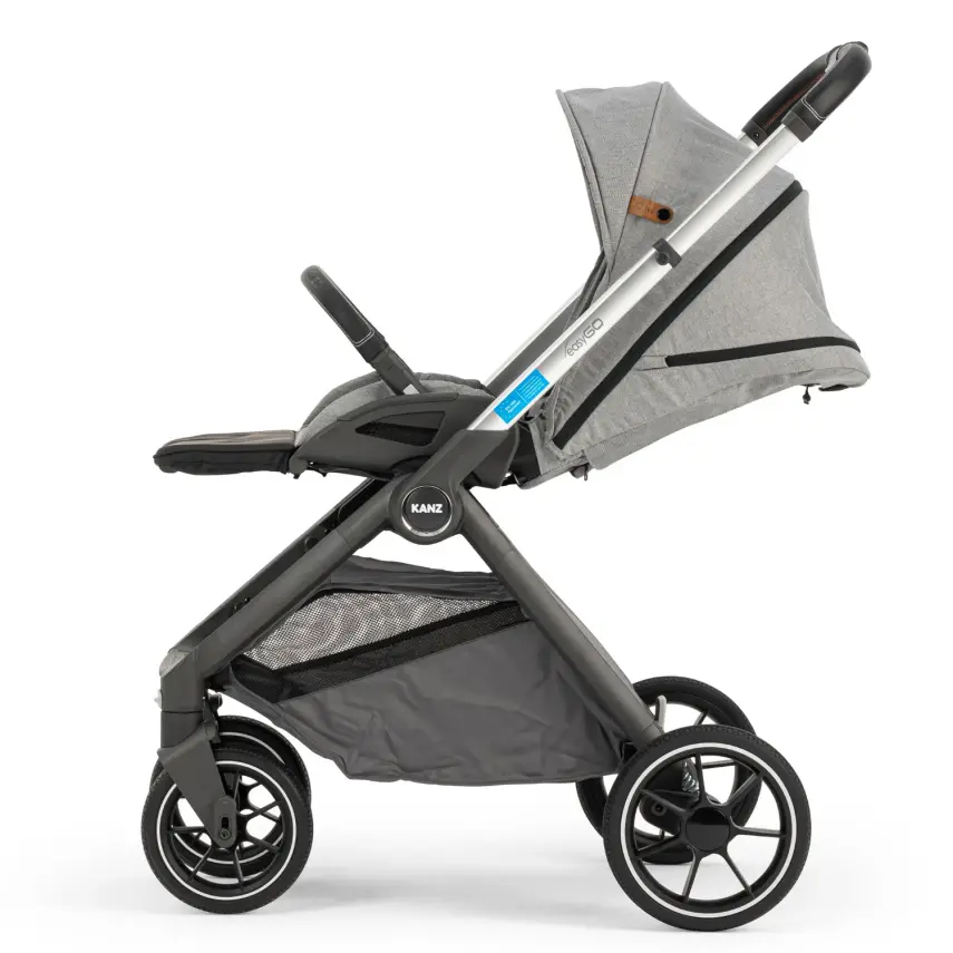 Kanz Easygo Çift Yönlü Travel Sistem-Seyahat Sistem Bebek Arabası Gri - 15