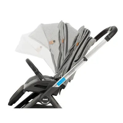 Kanz Easygo Çift Yönlü Travel Sistem-Seyahat Sistem Bebek Arabası Gri - 13