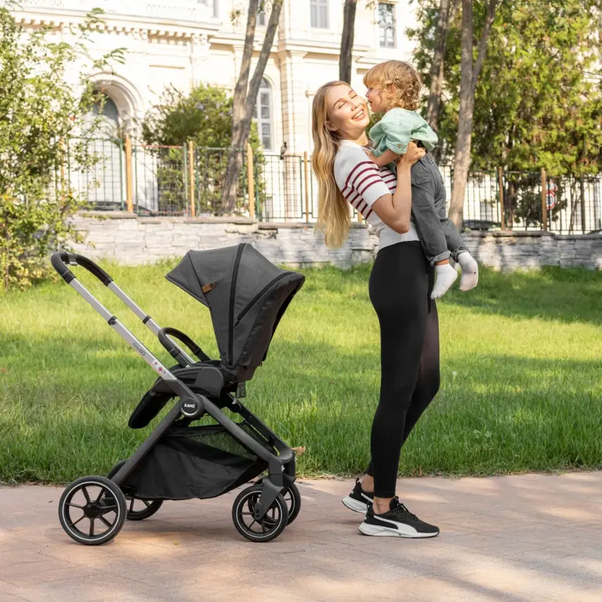 Kanz Easygo Çift Yönlü Travel Sistem-Seyahat Sistem Bebek Arabası Siyah - 9