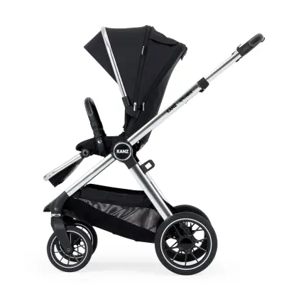 Kanz Explorer Çift Yönlü Otomatik Katlanabilir Travel Sistem-Seyahat Sistem Bebek Arabası Cole Black - 3