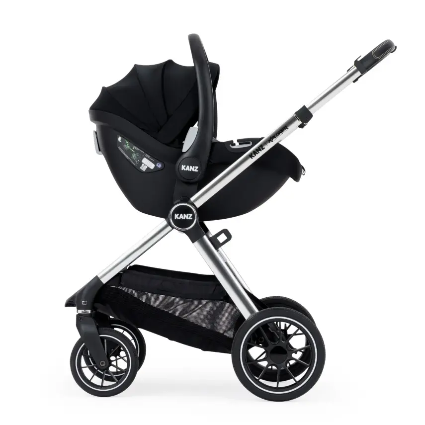 Kanz Explorer Çift Yönlü Otomatik Katlanabilir Travel Sistem-Seyahat Sistem Bebek Arabası Cole Black - 8