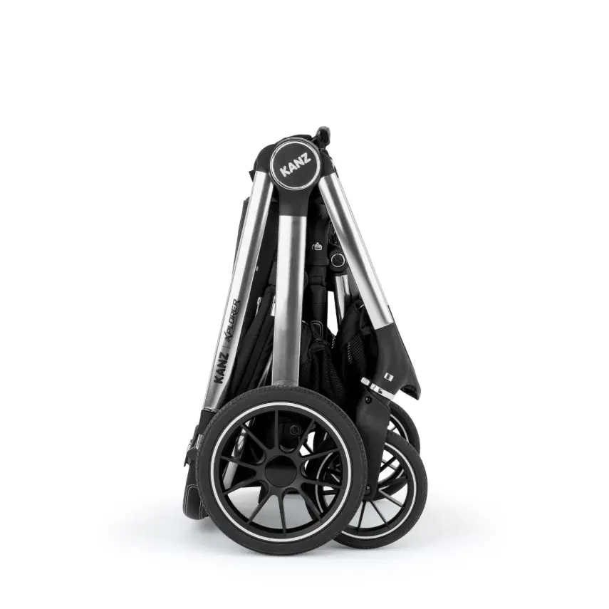 Kanz Explorer Çift Yönlü Otomatik Katlanabilir Travel Sistem-Seyahat Sistem Bebek Arabası Cole Black - 10