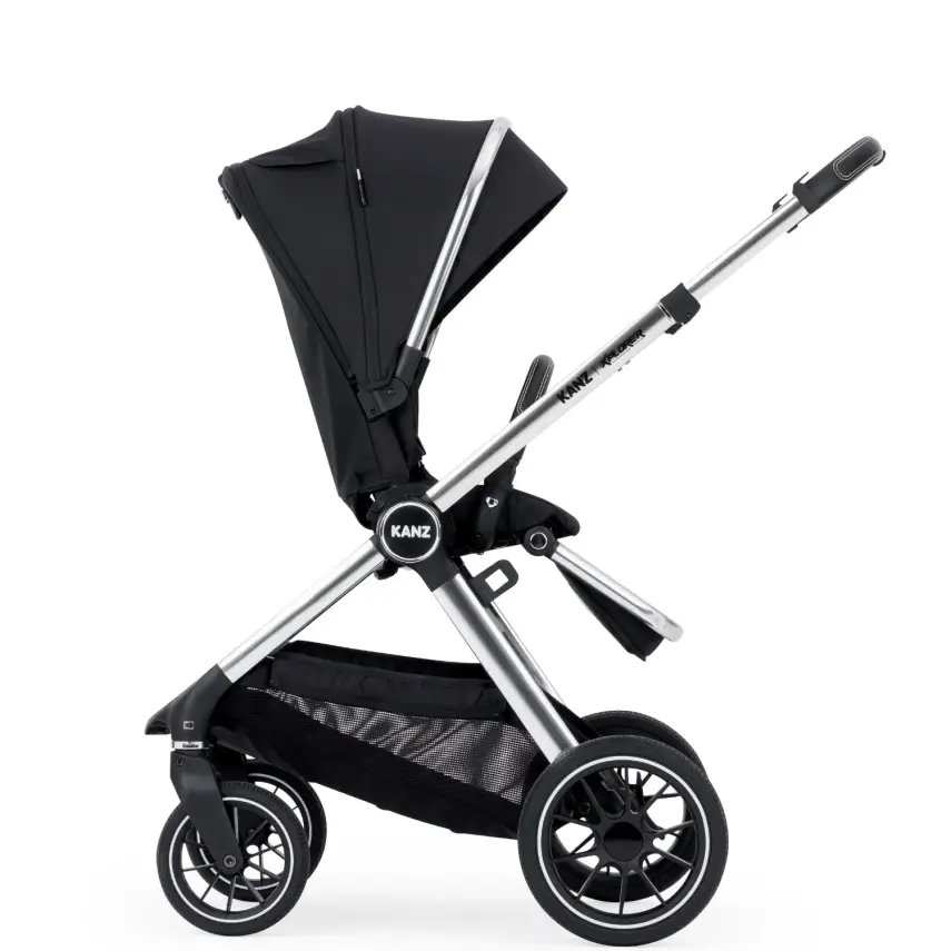 Kanz Explorer Çift Yönlü Otomatik Katlanabilir Travel Sistem-Seyahat Sistem Bebek Arabası Cole Black - 12