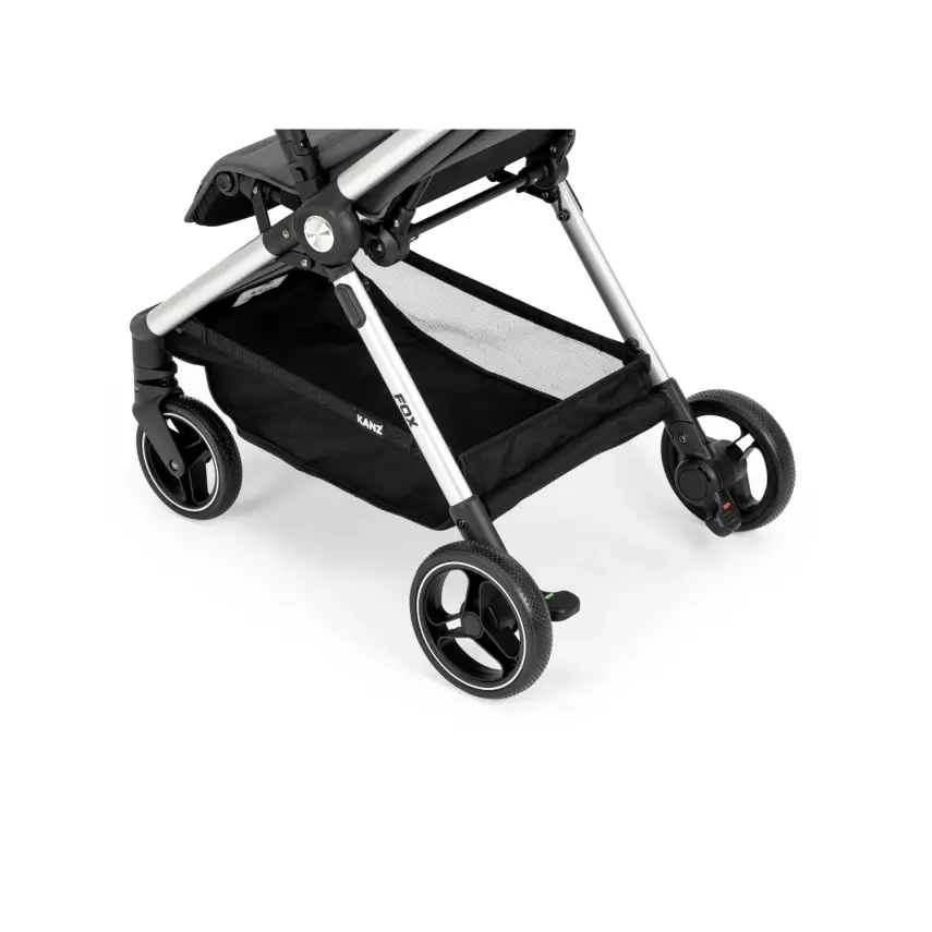 Kanz Fox Tek Elle Otomatik Kapanabilir Kabin Bebek Arabası Gri - 6