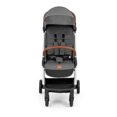 Kanz Fox Tek Elle Otomatik Kapanabilir Kabin Bebek Arabası Gri - 5