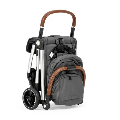 Kanz Fox Tek Elle Otomatik Kapanabilir Kabin Bebek Arabası Gri - 10