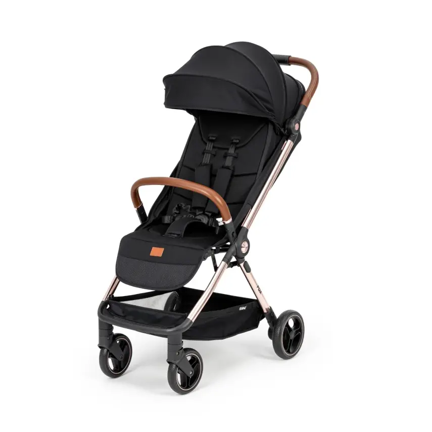 Kanz Fox Tek Elle Otomatik Kapanabilir Kabin Bebek Arabası Siyah - 2