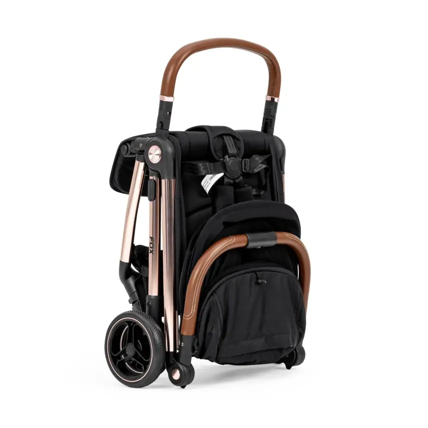 Kanz Fox Tek Elle Otomatik Kapanabilir Kabin Bebek Arabası Siyah - 8