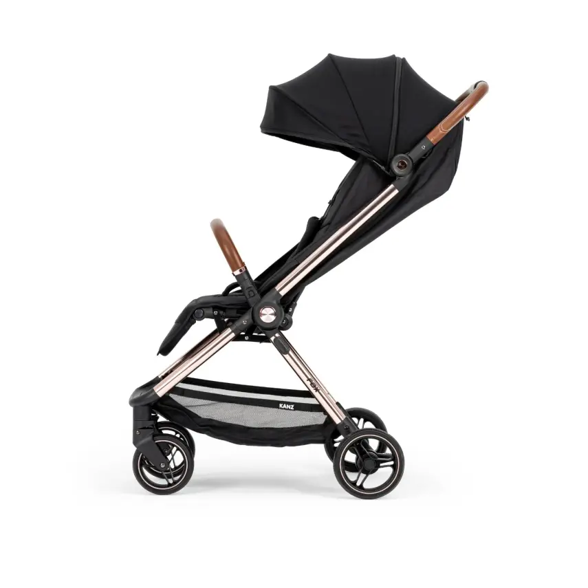 Kanz Fox Tek Elle Otomatik Kapanabilir Kabin Bebek Arabası Siyah - 4