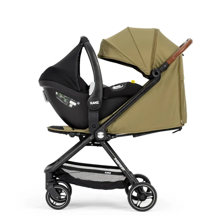 Kanz İnstreet Tek Elle Kapanabilir Travel Sistem Bebek Arabası Green - 8