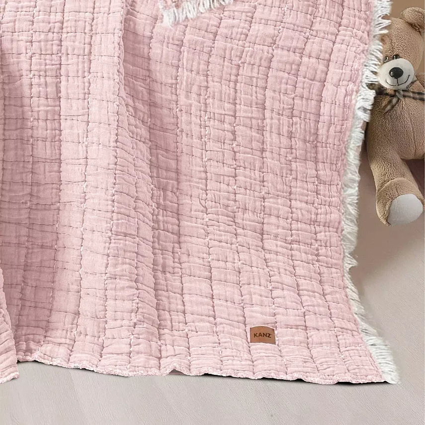 Kanz Lıght Bebek Yorganı Pudra 90x145 - 2