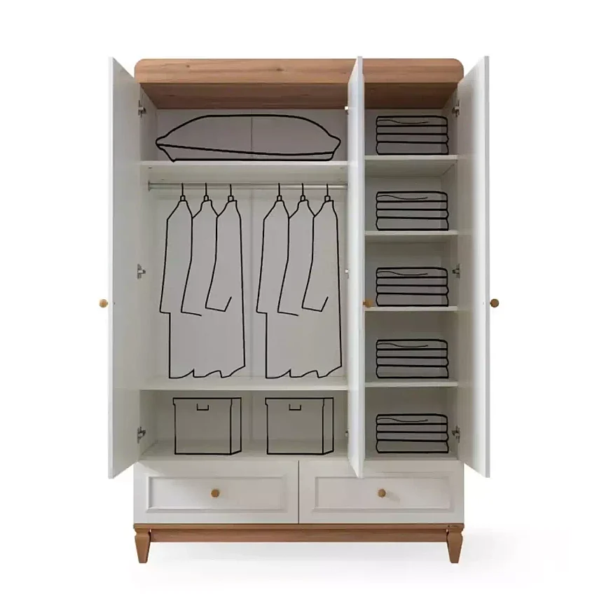 Kanz Lyon Dolap 3 Kapılı - 3