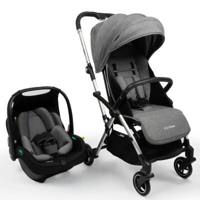 Kanz Marcus Çift Yönlü Travel Sistem-Seyahat Sistem Bebek Arabası Heavy Grey