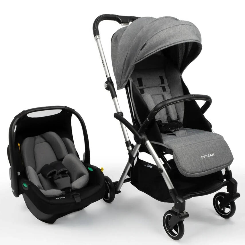 Kanz Marcus Çift Yönlü Travel Sistem-Seyahat Sistem Bebek Arabası Heavy Grey - 1