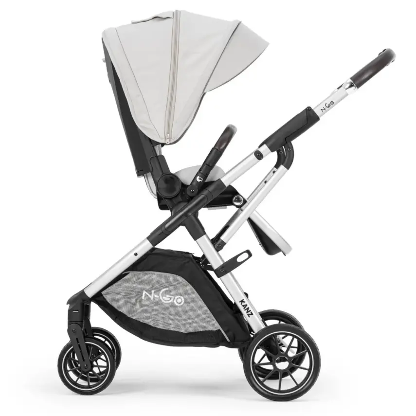 Kanz N-Go Çift Yönlü Tek Elle Katlanabilen Travel Sistem Bebek Arabası Bej - 8