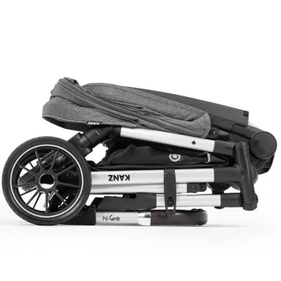 Kanz N-Go Çift Yönlü Tek Elle Katlanabilen Travel Sistem Bebek Arabası Bej - 11