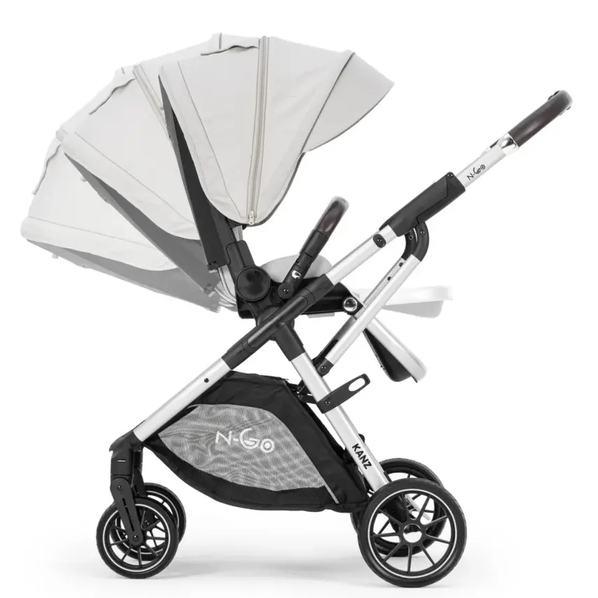 Kanz N-Go Çift Yönlü Tek Elle Katlanabilen Travel Sistem Bebek Arabası Bej - 24