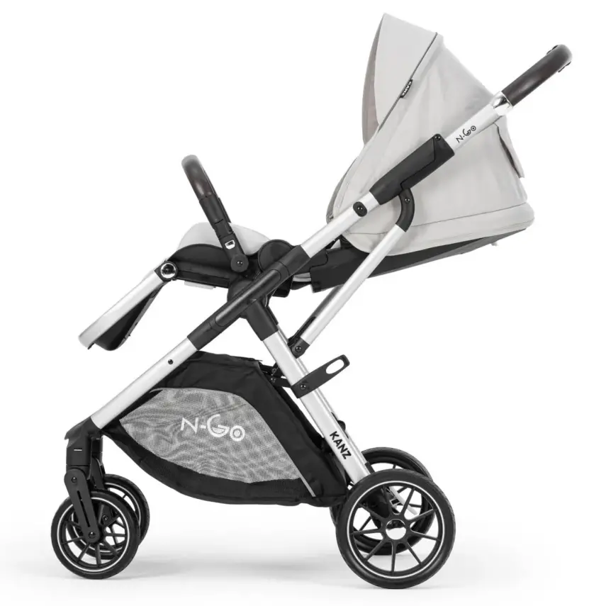 Kanz N-Go Çift Yönlü Tek Elle Katlanabilen Travel Sistem Bebek Arabası Bej - 18