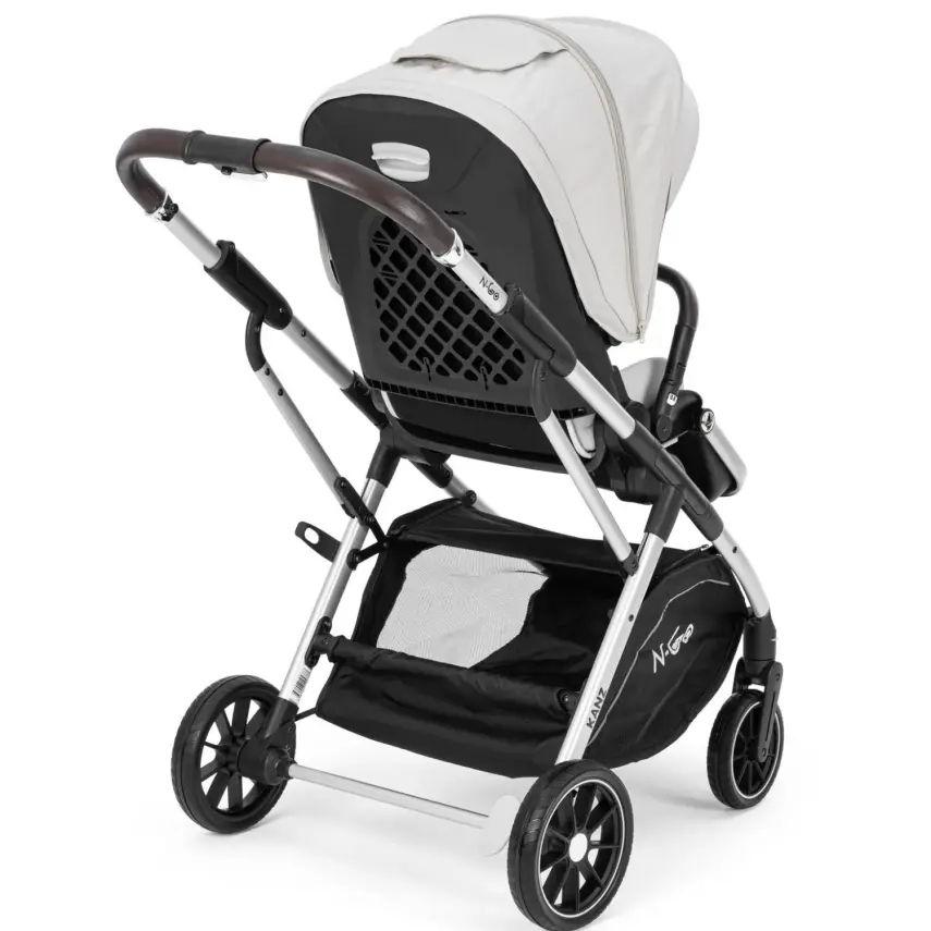 Kanz N-Go Çift Yönlü Tek Elle Katlanabilen Travel Sistem Bebek Arabası Bej - 6