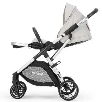Kanz N-Go Çift Yönlü Tek Elle Katlanabilen Travel Sistem Bebek Arabası Bej - 14