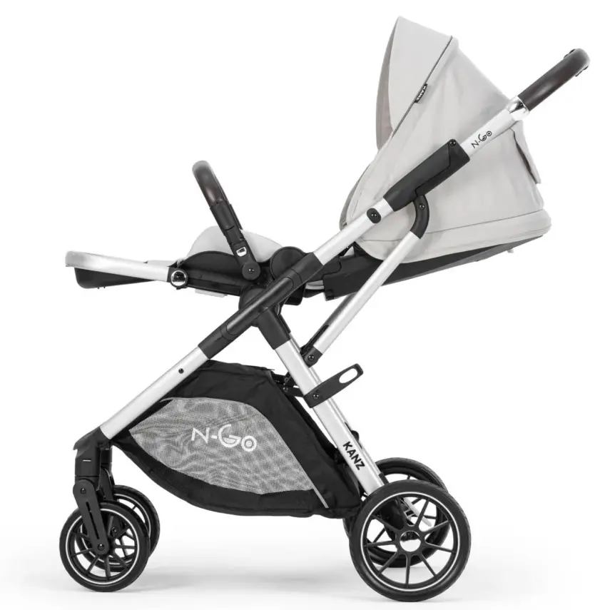 Kanz N-Go Çift Yönlü Tek Elle Katlanabilen Travel Sistem Bebek Arabası Bej - 14
