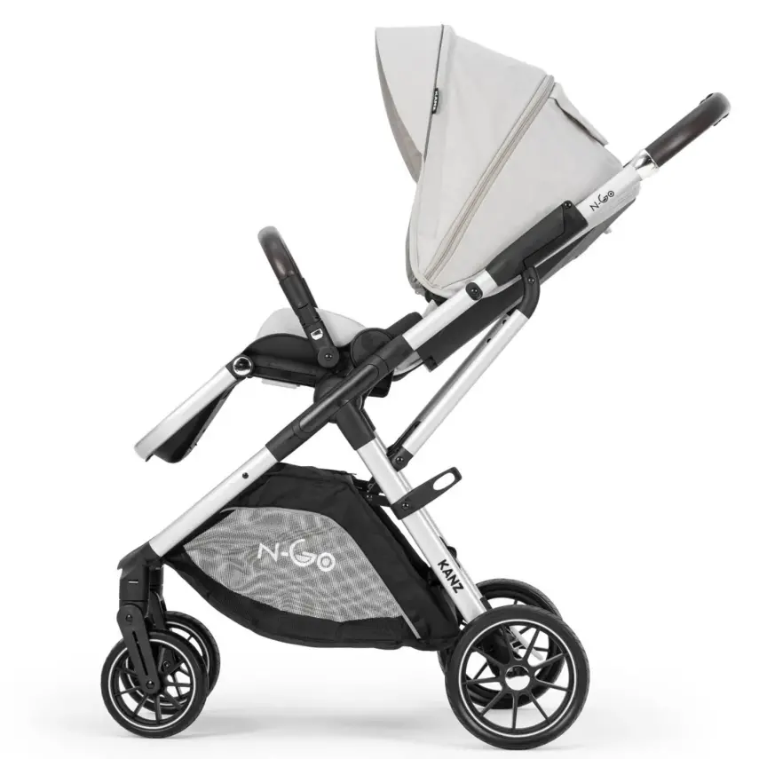 Kanz N-Go Çift Yönlü Tek Elle Katlanabilen Travel Sistem Bebek Arabası Bej - 10