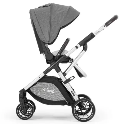 Kanz N-Go Çift Yönlü Tek Elle Katlanabilen Travel Sistem Bebek Arabası Gri - 10
