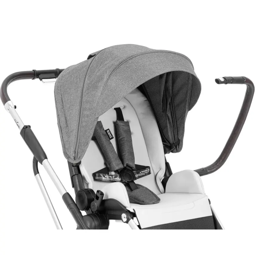 Kanz N-Go Çift Yönlü Tek Elle Katlanabilen Travel Sistem Bebek Arabası Gri - 22